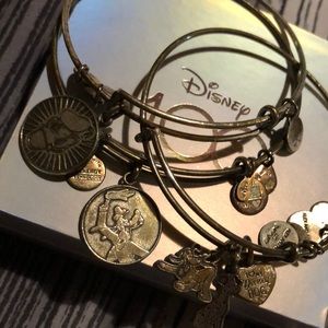 Alex and Ani Disney Silver Beacelets